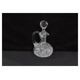 6 1/2" CUT CRYSTAL VINEGAR CRUET