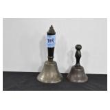 2 TABLE BELLS - 3 1/2" AND 5"