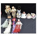 CRAFT MADE DOLLS, CERAMIC DOLLS, ORNAMENTS, ETC.