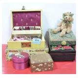 GROUPING: COSTUME JEWELRY AND JEWELRY BOXES