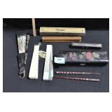 FANS, PENCIL BOXES, CHOP STICKS, ETC.