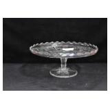 9 1/2" GLASS CAKE STAND