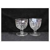 2 VINTAGE BUTTERMILK GOBLETS