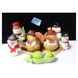 4 SETS OF SALT & PEPPER SHAKERS