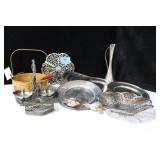GROUPING: SILVER PLATE, SILVER ON COPPER, ETC.