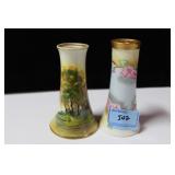 NIPPON VASE AND BAVARIA HAT PIN HOLDER