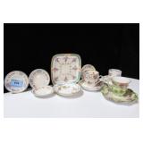 GROUPING: CUPS & SAUCERS, BUTTER PATS, ETC.