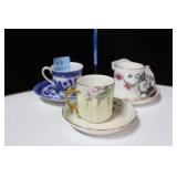 3 SETS OF CUPS & SAUCERS