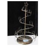 SILVER PLATE CHRISTMAS CARD TREE
