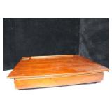 WALNUT LAP DESK WITH SINGLE DRAWER
