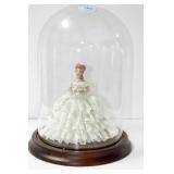 PORCELAIN LACE DOLL WITH DISPLAY DOME