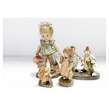 ANRI "SARAH KAY" CARVED WOODEN DOLL - ANRI CLOWNS