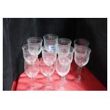 11 CRYSTAL STEMS - MIS-MATCHED - SOME ARE ETCHED