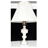 MARBLE BOUDOIR LAMP WITH SHADE