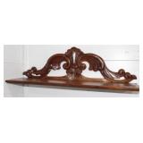 DECORATIVE WOODEN WALL SHELF - 8" X 31"