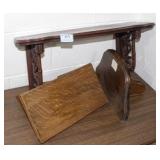 3 DECORATIVE WOODEN WALL SHELVES