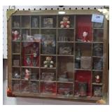 PRINTERS TYPE DRAWER WITH MINIATURES AND STAMPS