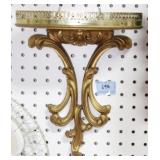 DECORATIVE BRASS WALL SHELF