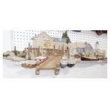 2 PLASTIC PIER/WHARF WALL DECORS