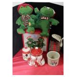 HOLIDAY FROG DUET (ORIGINAL BOX), SNOW MAN CROCK,