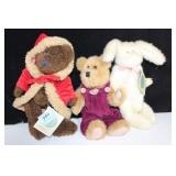3 J.B. BEAN STUFFED ANIMALS