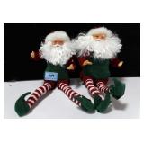 2 SHELF SITTING SANTA