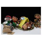 4 ANNALEE MICE DOLLS
