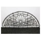 LEAD GLASS WINDOW - HALF ROUND