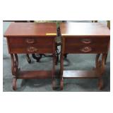 PAIR 2 DRAWER NIGHT STANDS