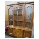 FRENCH PROVINCIAL CHINA CABINET - CIRCA 1970