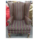 CHIPPENDALE STYLE WING BACK CHAIR