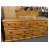 7 DRAWER DRESSER WITH MIRROR