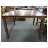 OAK TAVERN DINETTE TABLE WITH SELF STORING LEAF