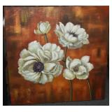 STILL LIFE OIL ON CANVAS FLORAL ART