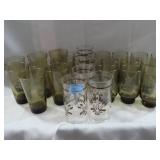 24 KITCHEN TUMBLERS - GLASS AND PLASTIC