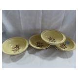 4 PFALTZGRAFF "VILLAGE" 8 3/4" BOWLS
