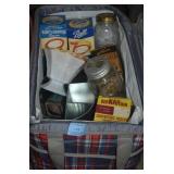 SOFT SIDED COOLER WITH MASON JAR CAPS, MASON