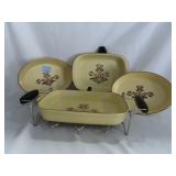 4 PFALTZGRAFF "VILLAGE" SERVING DISHES
