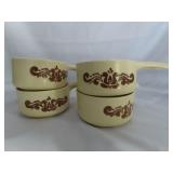 4 PFALTZGRAFF "VILLAGE" HANDLED SOUP BOWLS &