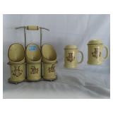 PFALTZGRAFF "VILLAGE" 3 SECTION UTENSIL HOLDER