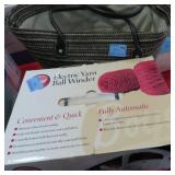 ELECTRIC YARN BALL WINDER (ORIGINAL BOX) AND TOTE