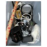 HOUSEHOLD: PEN HOLDERS, CLOCK, RADIO, ETC.
