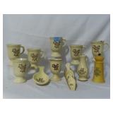 PFALTZGRAFF "VILLAGE" IRISH COFFEE MUGS, SCOOPS, S