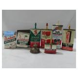 GROUPING: VINTAGE OIL CANS AND SPICE CANS