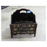 VINTAGE MAGAZINE RACK - WOODEN