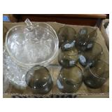 7 CHICAGO BEARS HIGH BALL GLASSES AND CLEAR GLASS