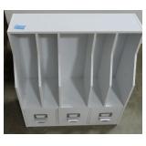 STORAGE UNIT WITH 3 DRAWERS BELOW 5 SLOTS