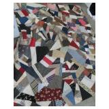 HAND TIED PATCH WORK QUILT - 70" X 84"