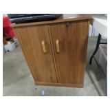 2 DOOR CABINET WITH SPRAY PAINTS