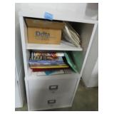 1 - 2 DRAWER AND 1 OPEN STORAGE BOX WITH CRAFT